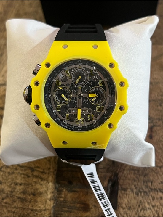 Invicta Other - Invicta Racing Valyron Unisex 41mm Yellow Watch NEW!